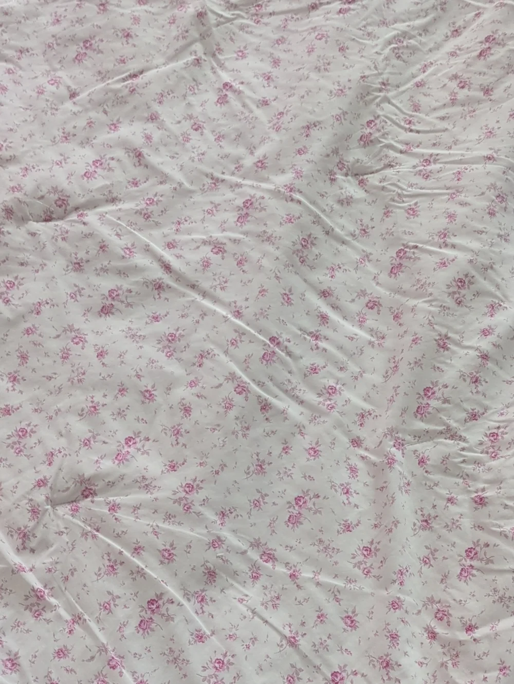Simply Shabby Chic Queen Comforter Pink Floral Cottagecore Cotton Damaged Craft